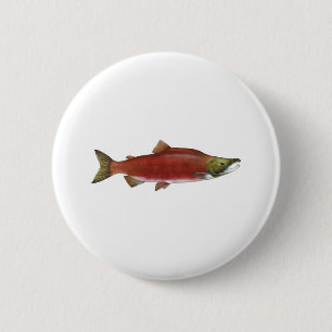 Sockeye Salmon Ronde Button 5,7 Cm