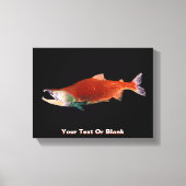 Sockeye Zalm in Rood Canvas Afdruk (Voorkant)