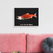 Sockeye Zalm in Rood Canvas Afdruk (Insitu (Woonkamer))