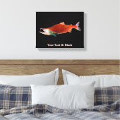 Sockeye Zalm in Rood Canvas Afdruk (Insitu (Slaapkamer))