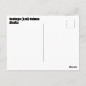 Sockeye Zalm Onderwater Briefkaart (Achterkant)