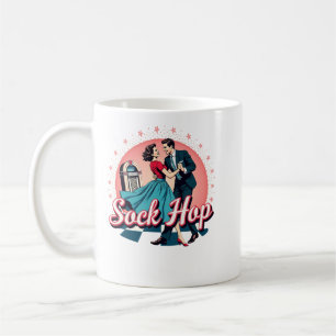 Sockhop 50s Dans Retro Koppel Graphic Koffiemok
