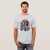 Sockhop 50s Dans Retro Koppel Graphic T-shirt (Voorkant volledig)