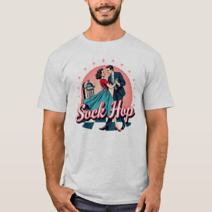 Sockhop 50s Dans Retro Koppel Graphic T-shirt