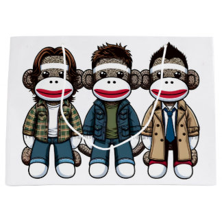 SockMonkey Hunter Brothers en hun Angel Friend Groot Cadeauzakje