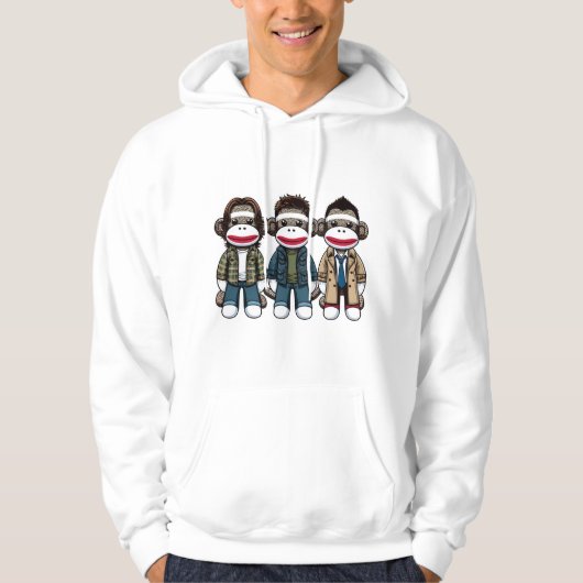 SockMonkey Hunter Brothers en hun Angel Friend Hoodie (Voorkant)