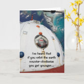 SockMonkey in de ruimte Kaart (Gele Bloem)