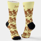 Socks Bactrian Camel Design Sokken (Gebogen)