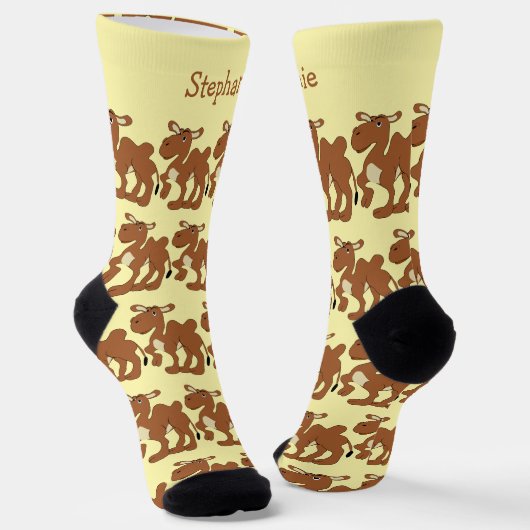 Socks Bactrian Camel Design Sokken (Gebogen)