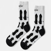 Socks Black Goldendoodle Design Sokken (Links)
