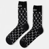 Socks Black Moroccan Pattern Design Sokken (Links)
