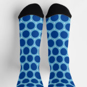 Socks - blauwe cirkels sokken (Top)