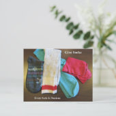 Socks-Briefkaart geven Briefkaart (Staand voorkant)