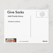 Socks-Briefkaart geven Briefkaart (Achterkant)