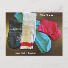 Socks-Briefkaart geven Briefkaart