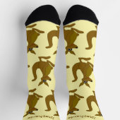 Socks Brown Kangaroo Design Sokken (Top)