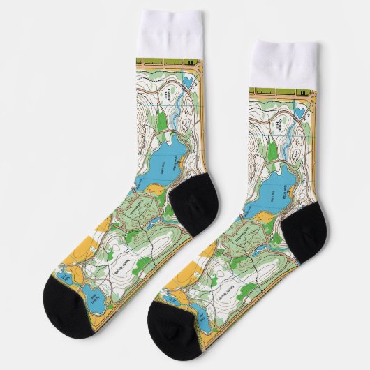 Socks -  Central park orienteering map Sokken (Links)