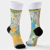 Socks -  Central park orienteering map Sokken (Gebogen)