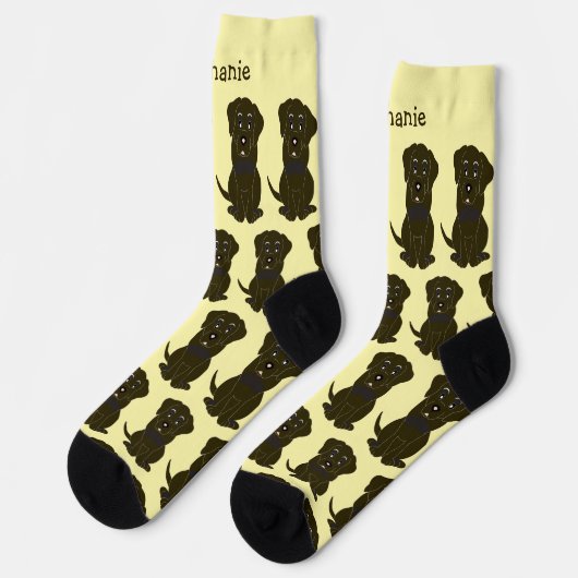 Socks Chocolate Labrador Dog Design Sokken (Links)
