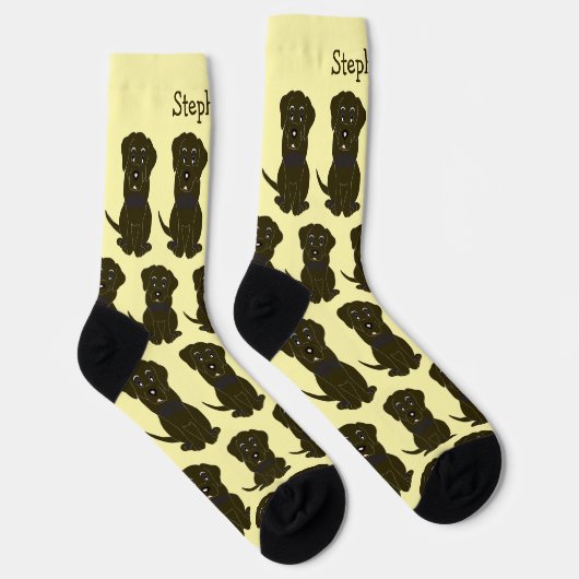 Socks Chocolate Labrador Dog Design Sokken (Rechts)