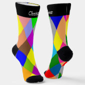 Socks Colourful Diamonds Design Sokken (Gebogen)