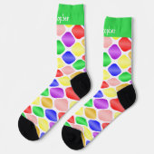 Socks Colourful Ovals Design Sokken (Links)