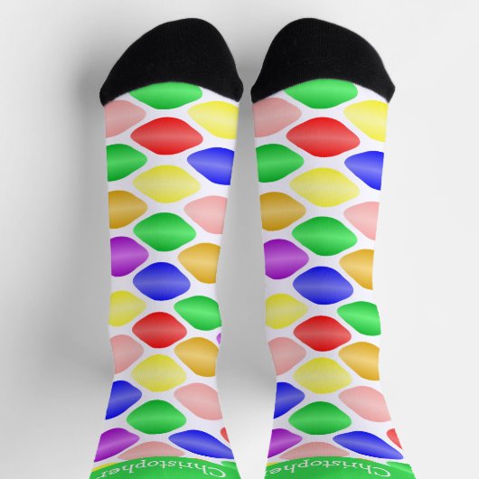 Socks Colourful Ovals Design Sokken (Top)