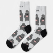 Socks Hippopotamus Design Sokken (Links)