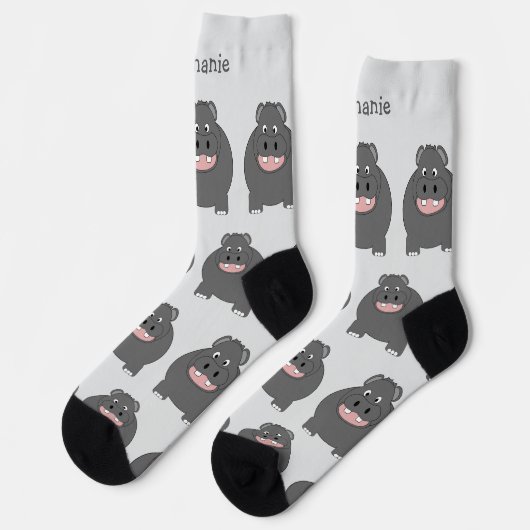 Socks Hippopotamus Design Sokken (Links)