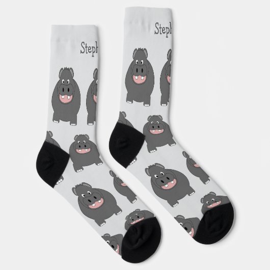 Socks Hippopotamus Design Sokken (Rechts)
