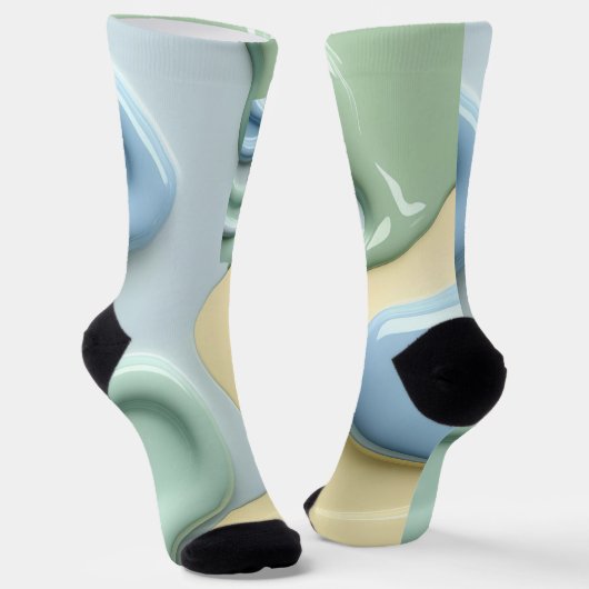 Socks in stylish abstract graphic sokken (Gebogen)