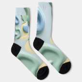 Socks in stylish abstract graphic sokken (Rechts)