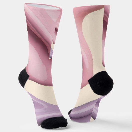 Socks in stylish abstract graphic sokken (Gebogen)