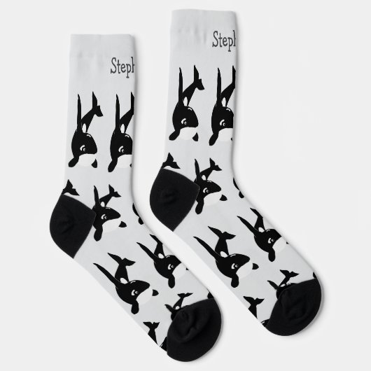 Socks Killer Whale Design Sokken (Rechts)