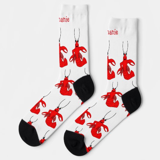 Socks Lobster Design Sokken (Links)