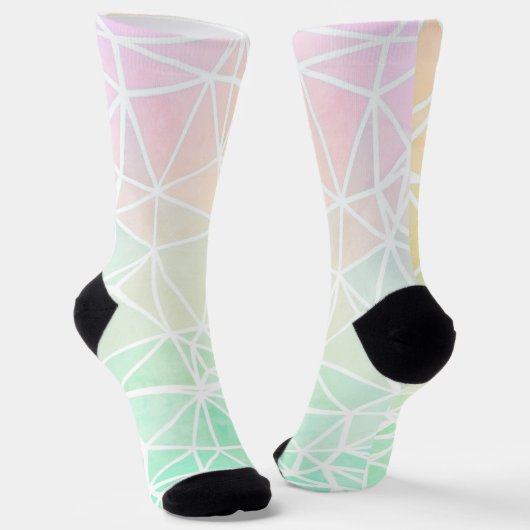 Socks met lage poly Ombre Sokken (Gebogen)