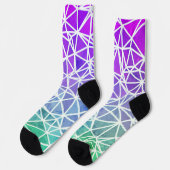 Socks met lage poly Ombre Sokken (Links)