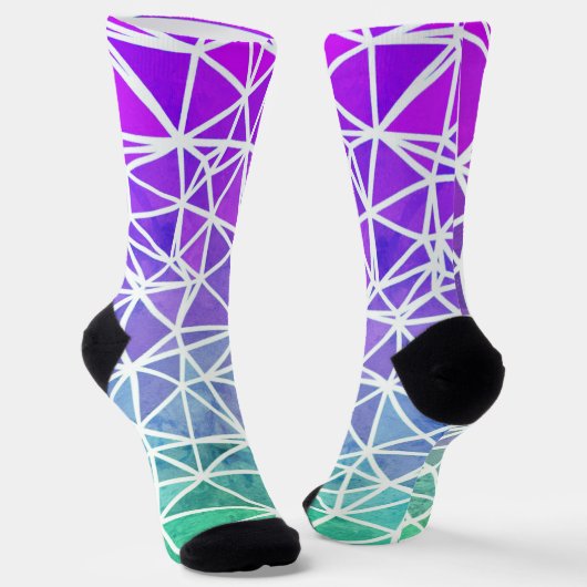 Socks met lage poly Ombre Sokken (Gebogen)