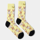 Socks Monkey Design Sokken (Rechts)
