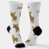 Socks Moose Design Sokken (Gebogen)