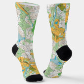 Socks - Orienteering map1 Sokken (Gebogen)