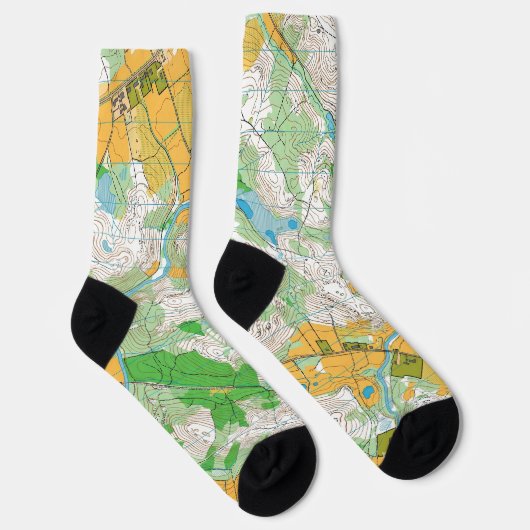 Socks - Orienteering map1 Sokken (Rechts)