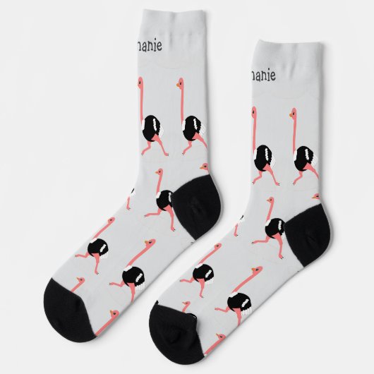 Socks Ostrich Design Sokken (Links)