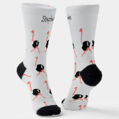 Socks Ostrich Design Sokken (Gebogen)