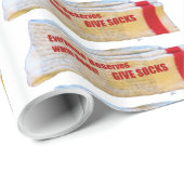 Socks-overlooppapier geven cadeaupapier (Rol Hoek)