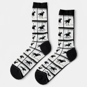 Socks - paarden in beweging sokken (Links)