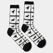 Socks - paarden in beweging sokken (Rechts)