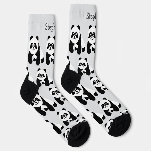 Socks Panda Design Sokken (Rechts)