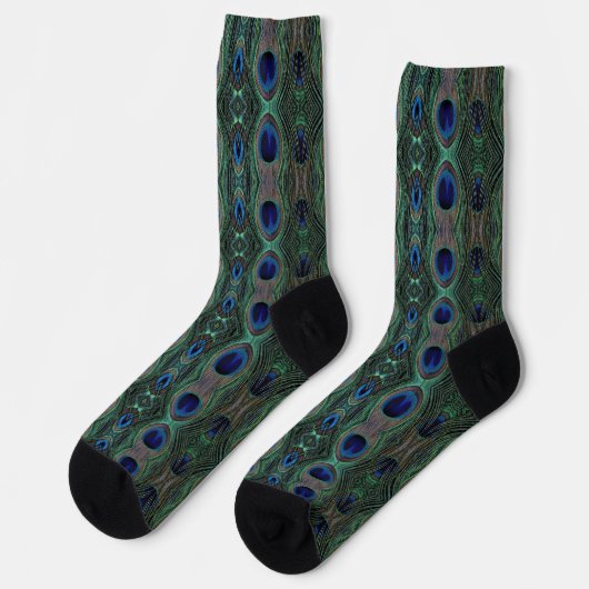 Socks - Peacock Feathers Sokken (Links)