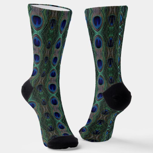 Socks - Peacock Feathers Sokken (Gebogen)